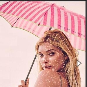 NWOT Victoria's Secret Striped Rainy Day Umbrella